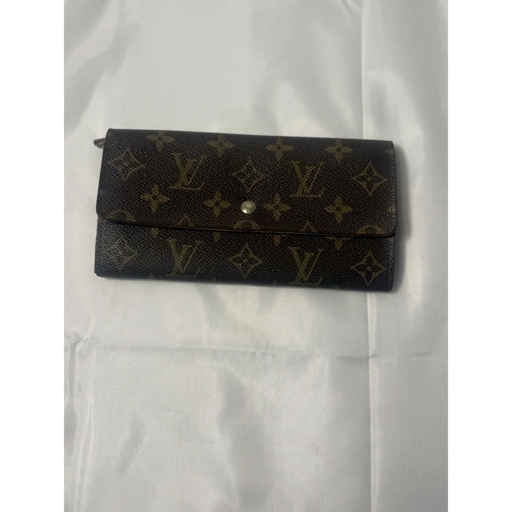 Louis Vuitton M61734 Monogram Canvas Long Wallet in Brown